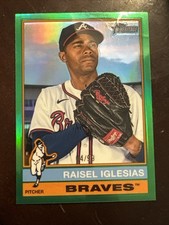 2025 Topps Heritage - Raisel Iglesias #284 Chrome Green Border /99