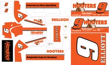 Chase Elliott #9 Themed Losi 22 Sprint Car Wrap - NASCAR Champion Design with Gl