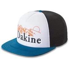 Dakine Col Trucker Hat Snapback Flat Brim Cap Deep Lake New