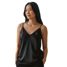 Ettitude Sateen Cami in Onyx Black NWT - Size XL