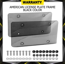 2PCS Unbreakable License Plate Bubble Covers Universal Fitment Protector License