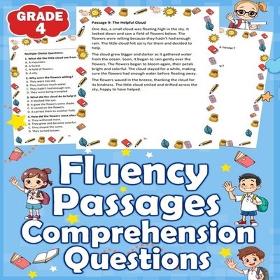 Fluency Passages Grade 4 Comprehension Questions 4th Grade Readin