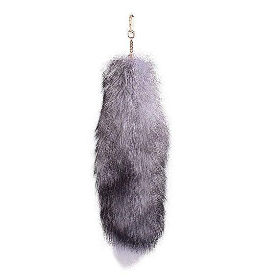 Real Fox Fur Tail Keychain Bag Charm