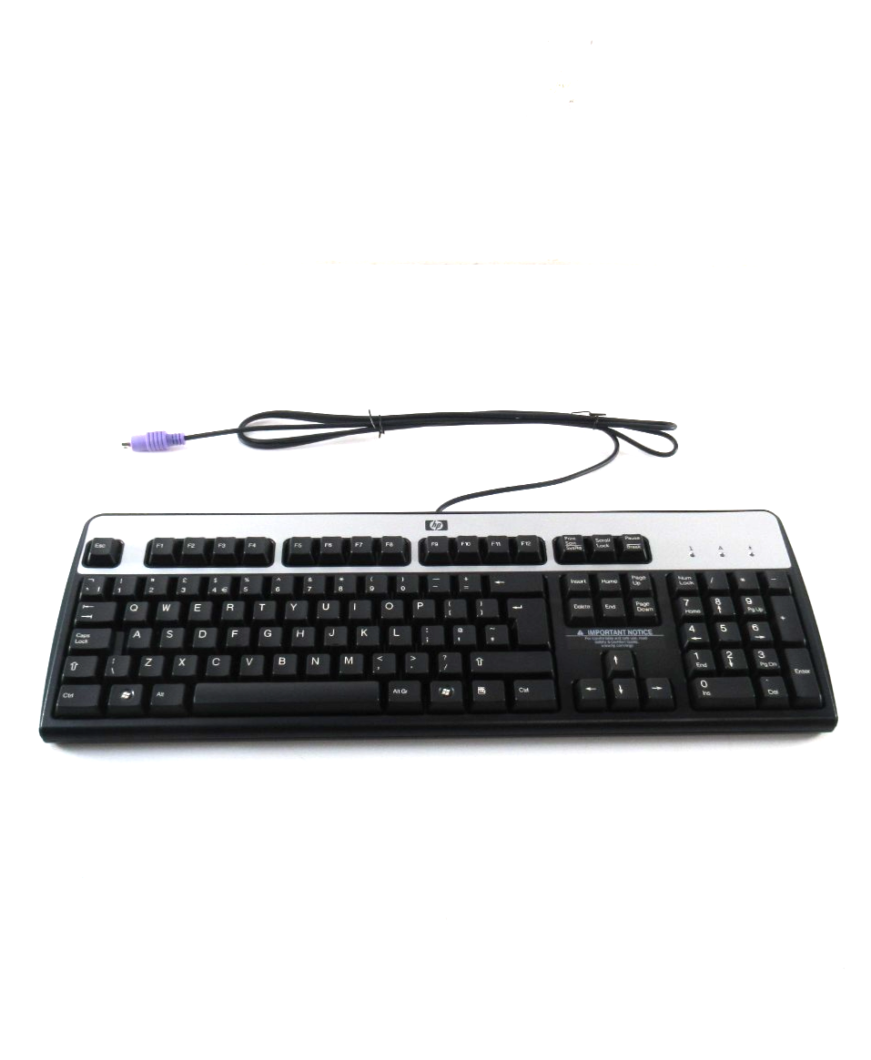HP KB-0316 UK English QWERTY PS/2 Wired PC Keyboard - 434820-031 / 435302-031