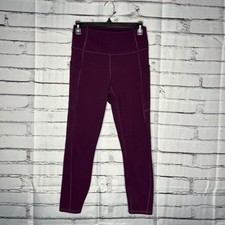 Fabletics PureLuxe Purple Leggings Yoga Pants SZ S/M Stretch Fit Y2K Athleisure