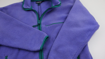 VTG 80s Patagonia Synchilla Fleece Jacket Mens XL Purple Green