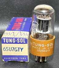1 tubo de vacío de placa negra de mica Tungsol 6SU7GTY 3 probado nuevo en Hickok