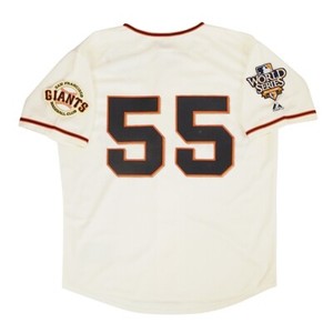 Tim Lincecum 2010 San Francisco Giants Cream Home World Series Men's
