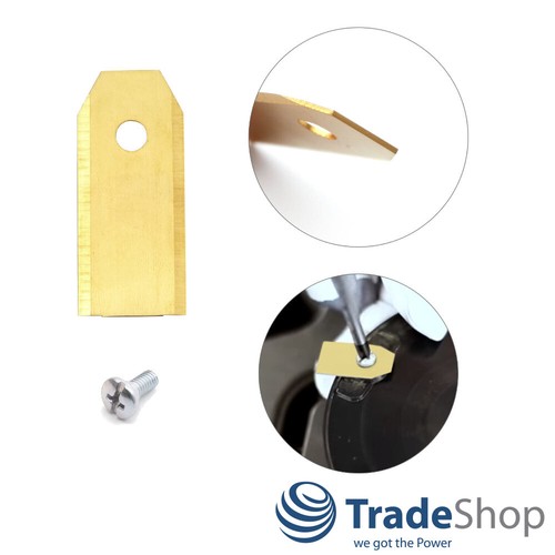 12x 4,3cm Titan Messer für Husqvarna Automower G1 G2 105 210 305 308 310 315 - Bild 6 von 6