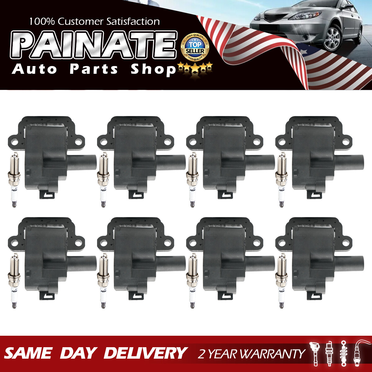 Ignition Coil With Module For GM Vehicles – Fits Chevy, GMC, Cadillac, Olds, Pontiac 4.3L, 5.0L, 5.7L, 7.4L