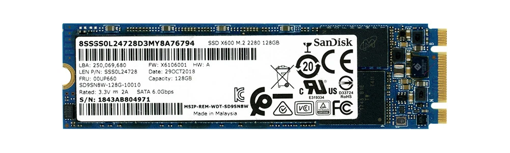 Ssd sandisk 128 sale