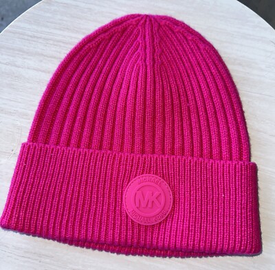 Michael Kors Hot Pink Beanie | eBay display picture 2