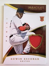 EDWIN ESCOBAR Rookie Jersey Relic Card #37/99- 2015 Panini Immaculate Collection