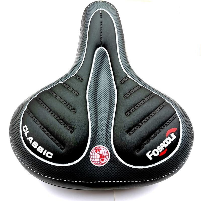 Wide Big Bum Bike Bicycle Gel Cruiser Comfort Saddle Seat Sporty Soft