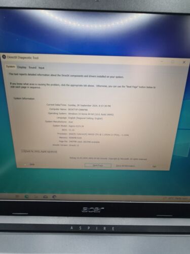15.6" inch Acer ASPIRE 3 Intel Celeron 1.10GHz 4GB RAM 128GB SSD N19H1 Laptop - Picture 3 of 9