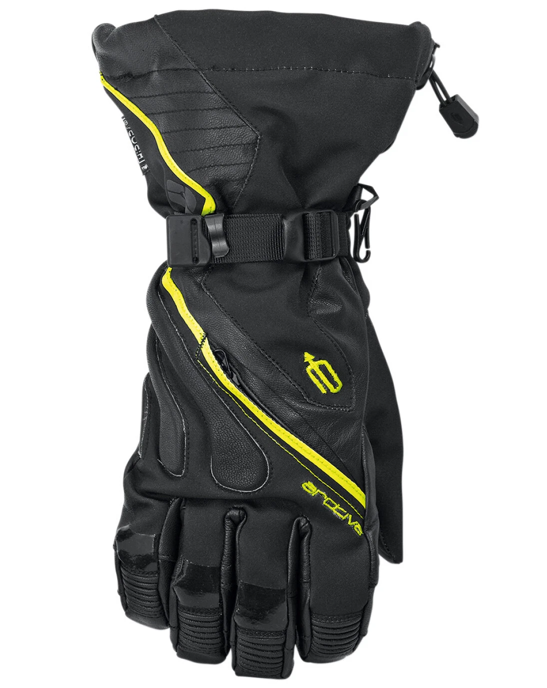 Arctiva Meridian Mens Snow Gloves Black/Hi-Vis