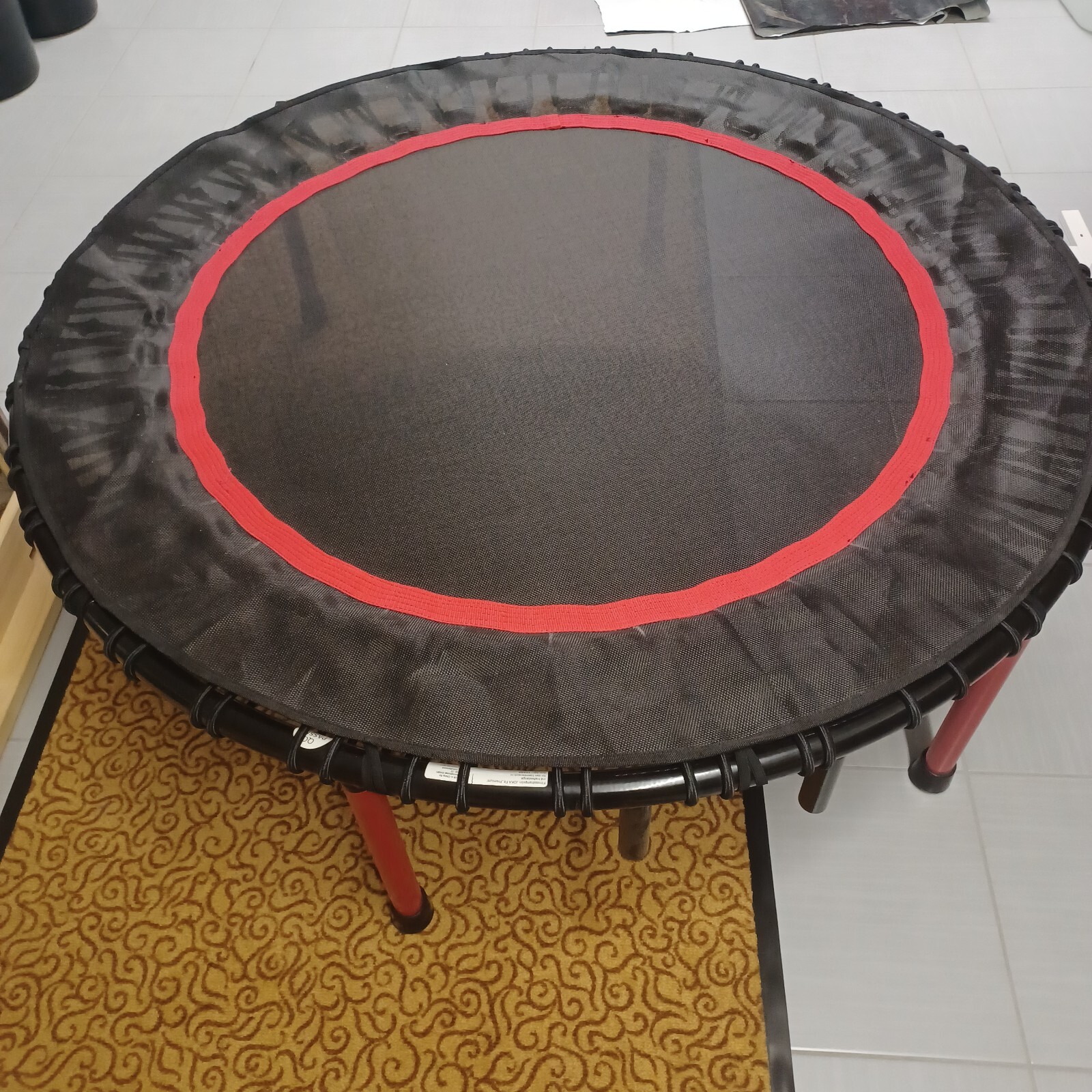 Trampolin von Sport Thieme mit Haltestange, Durchmesser 120cm unbenutzt