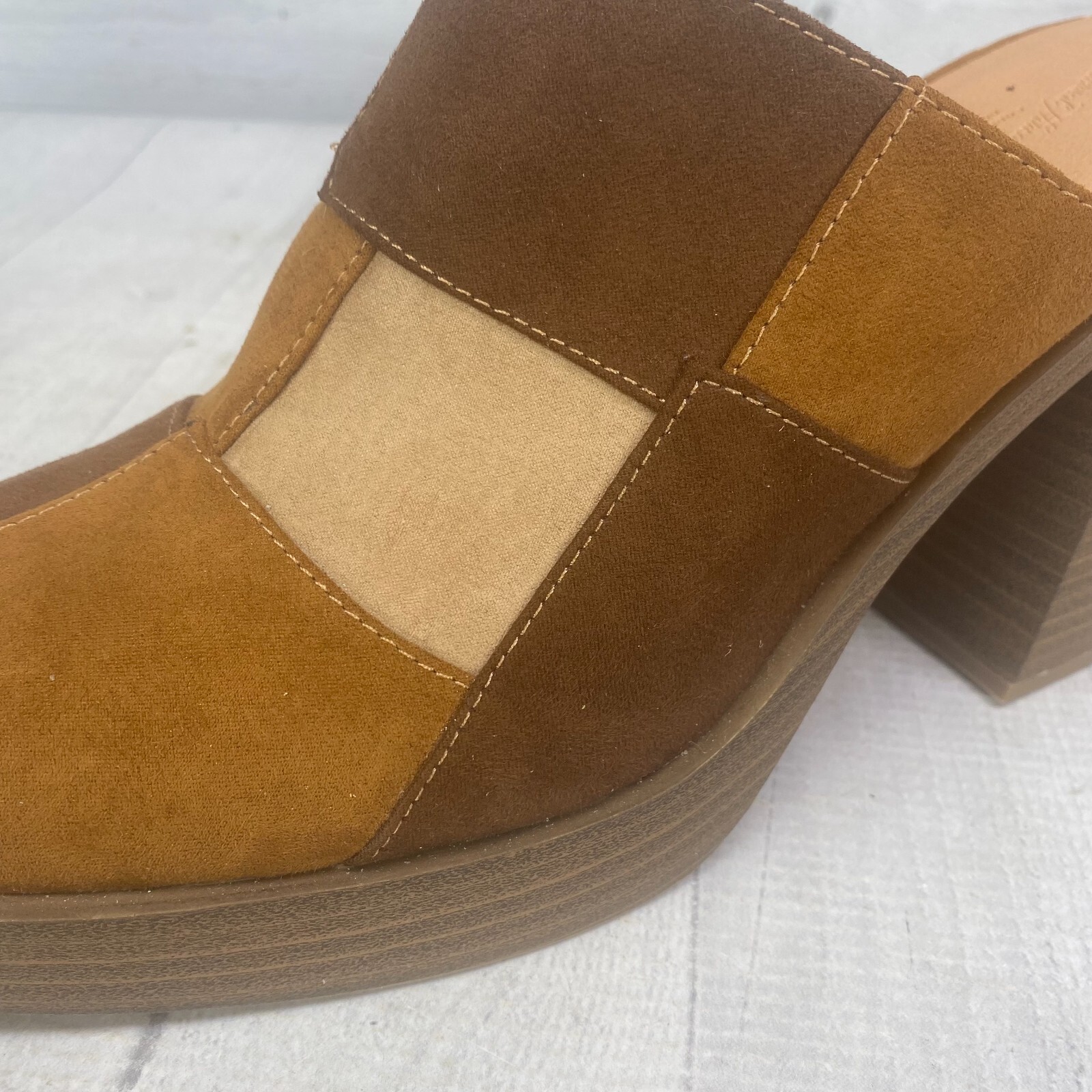 Universal Thread TESS 70s Reto Patchwork Brown Ch… - image 13