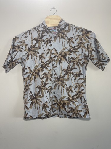 Reyn Spooner Shirt Adult Small Palm Tree Joe Kealoha Hawaiian Button Up Mens