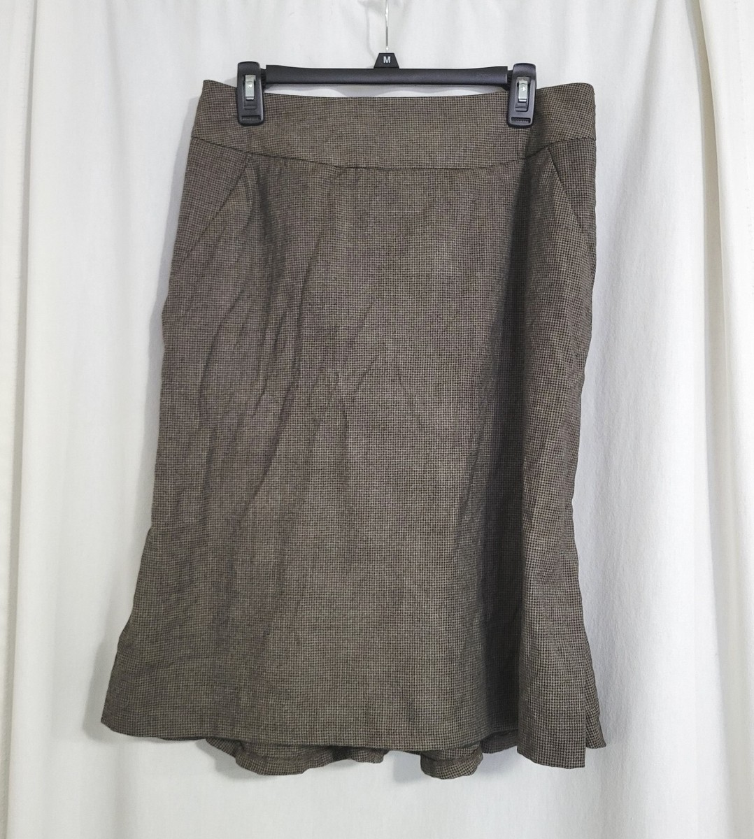Banana Republic Brown Wool Tulip Skirt Size 10 RN 54023 Dark
