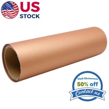 US Stock 11.8in x 32.8ft Rose Gold DTF Transfer Film Roll, Cold Peel DTF Film