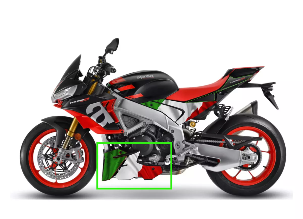 Aprilia Tuono V4 1100 Factory 2021 Italian flag belly pan
