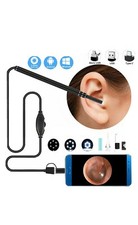 HD LED Ear Endoscope Otoscope Camera Cleaning Wax Pick Cleaner Removal Tool Kits