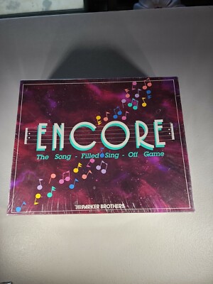 Encore Board Game Song Filled Sing Off 1989 Music Family Party Sealed Vintage
