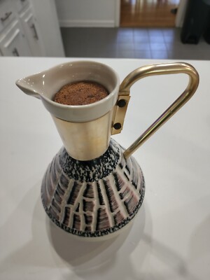 Vtg Wine Pitcher, C. Miller 1957 Chiller Potteries. #57-38 Mid