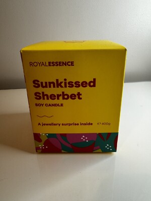 ROYAL ESSENCE SUNKISSED SHERBERT SOY CANDLE 925 STERLING SILVER