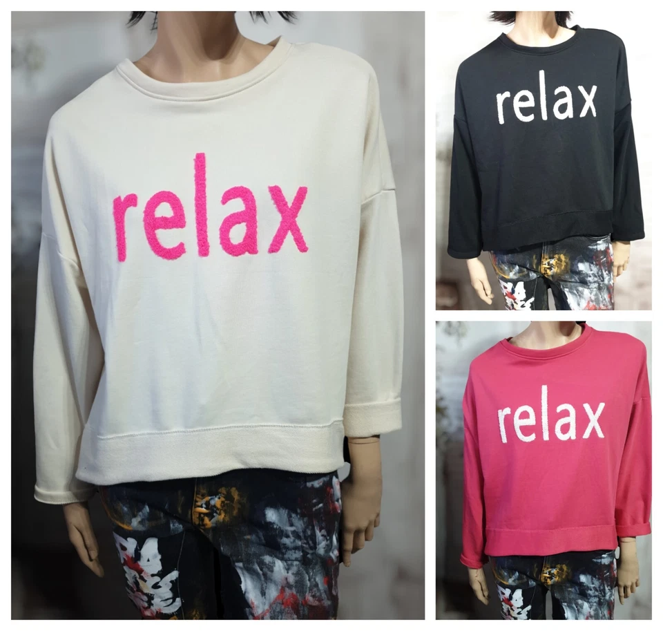 Damen Italy kurzes Sweatshirt vorne 3d Druck oversize  bis Gr.42 - Bild 1 von 1