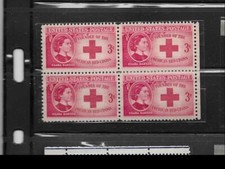 1948 Sc# 967 Clara Barton Red Cross Founder 3c  Block Of 4  - MNH, OG