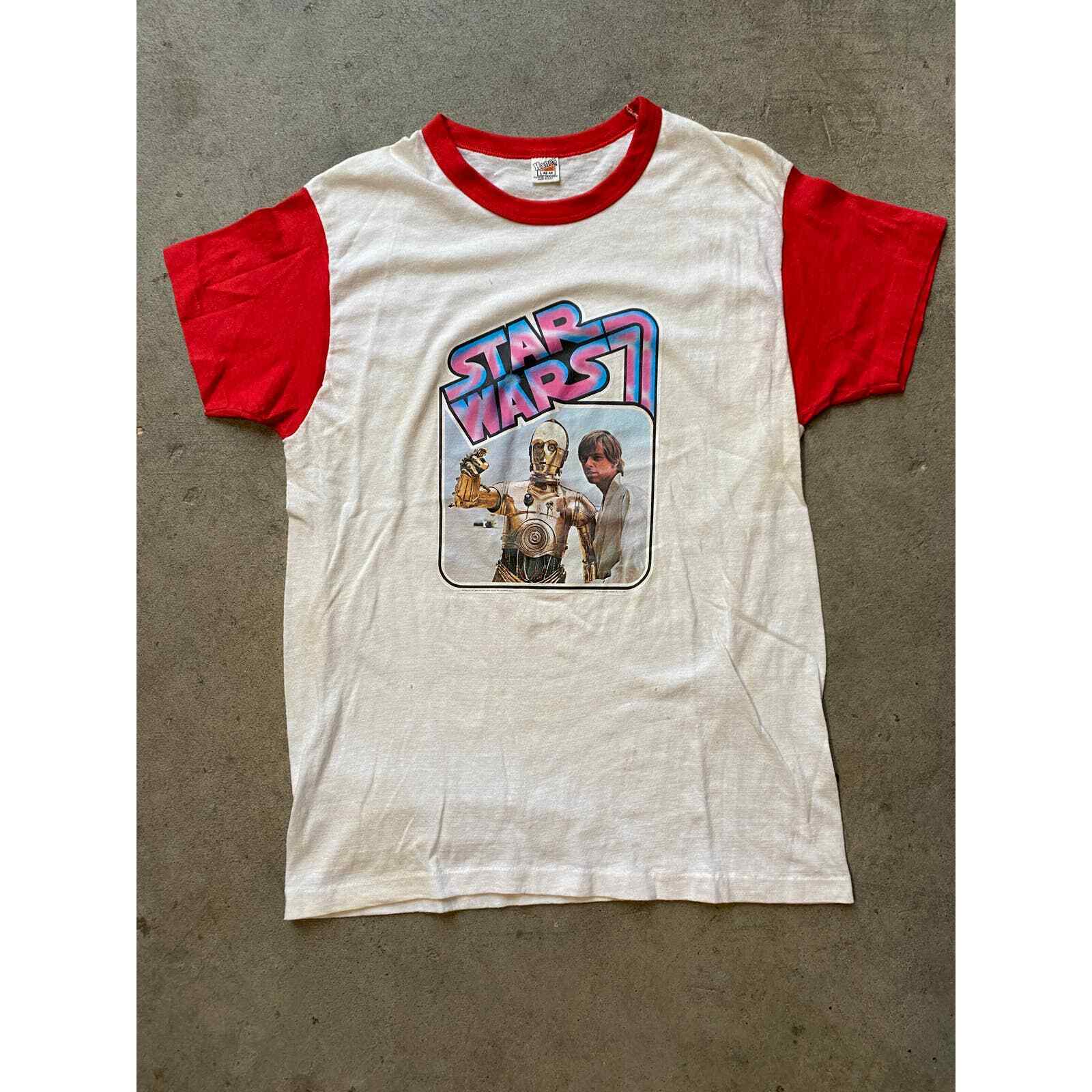 1977 - Vintage Star Wars A New Hope Movie Promo T… - image 1