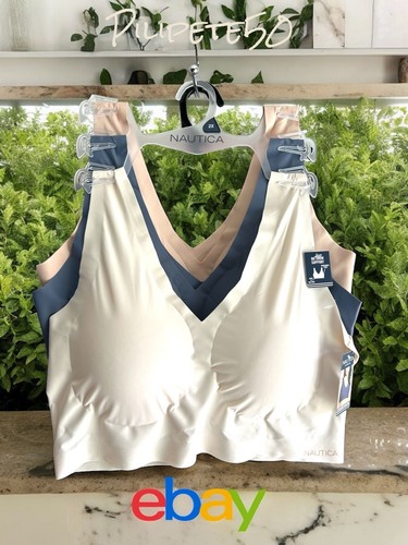 NÁUTICA 3~PACK INTIMATES LOUNGE SIZE 2XL BRAS LASER CUT -NT2081 -BEAUTIFUL! - Picture 12 of 14