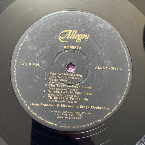 Jerome Kern's Showboat & Roberta -Dean Franconi And His Sound Stage Orchestra LP - Picture 6 of 7