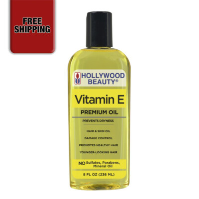 [HOLLYWOOD BEAUTY] Vitamin E Premium Oil Prevents Dryness 8 FL OZ / 236 ML