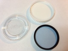 Nikon Nikkor B2 Blue 52mm Lens Filter Black Rim  Nikon Case