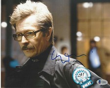 GARY OLDMAN SIGNED THE DARK KNIGHT RISES COMM GORDON 8x10 PHOTO BECKETT COA BAS
