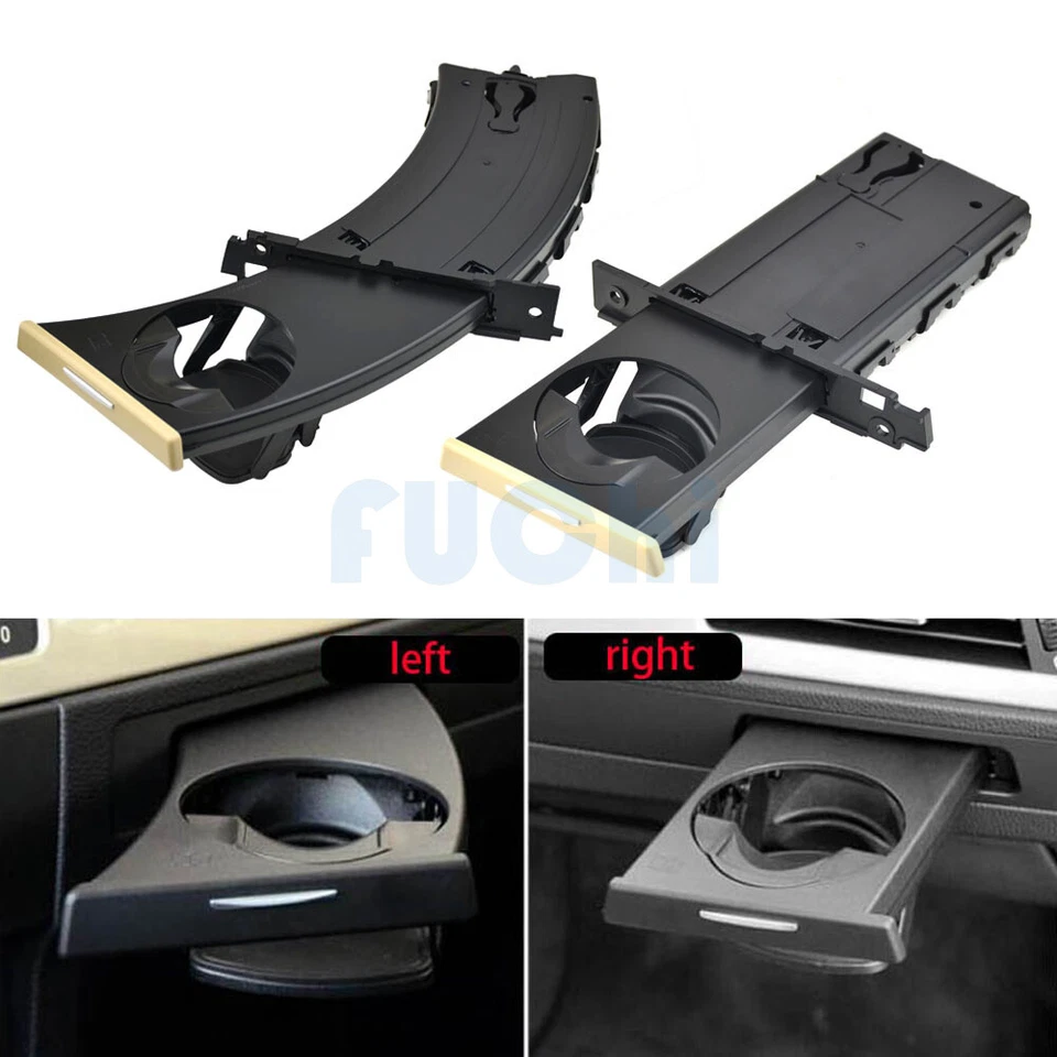 Portavasos LHD beige para BMW E90 316i 318d 318i 320d 320i 320si 323i 325d Foto 2 de 4