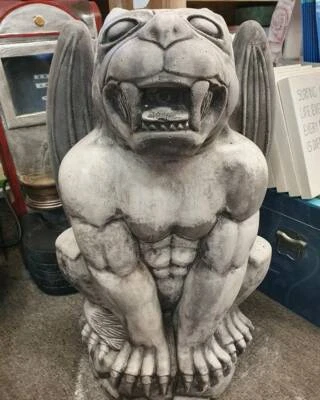 Large Gargoyle Concrete Garden Statue Pots Garden Beds