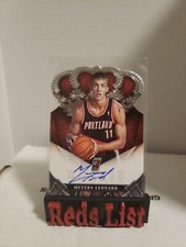 2012-13 Preferred Crown Royale Auto 90/99 Meyers Leonard Rookie Bucks 