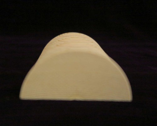 Halbrolle Halbschnecke Tanne Fichte für Möbelbau und Restaurierung Holzteil 74mm - Bild 3 von 6
