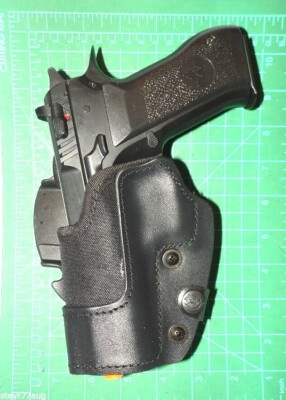 Front Line KNG50L-BK BFL LH Kydex Nylon Belt Holster Lined IWI 4.4'' Baby Eagle F