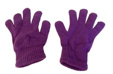 Little Girls Purple Stretch Acrylic Gloves