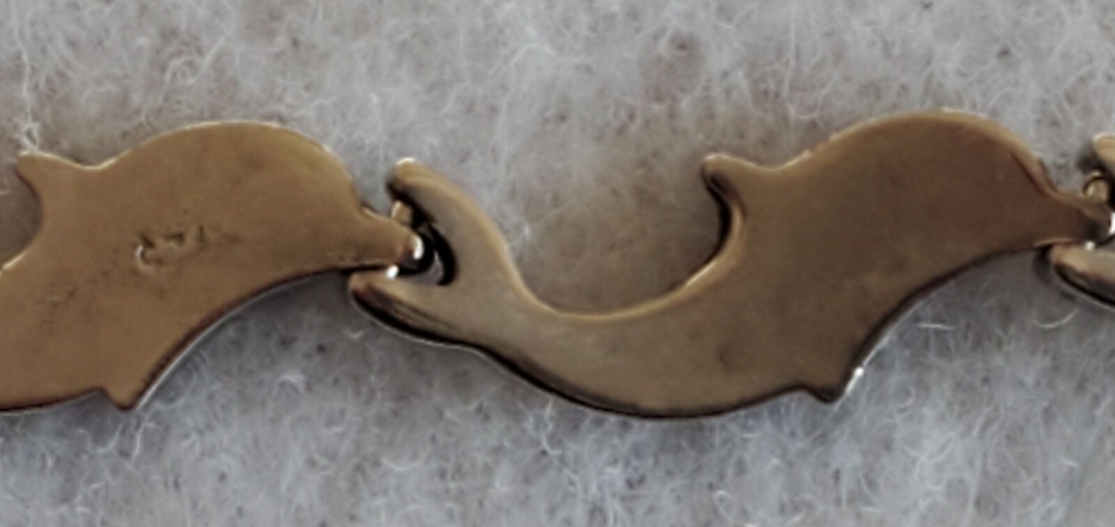 Dolphin Link Bracelet - Solid .925 Sterling Silve… - image 5