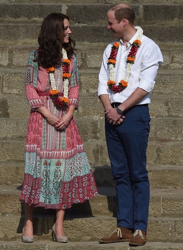2016 Kate Middleton Floral Print Summer Dress Long Sleeve  - Picture 7 of 10