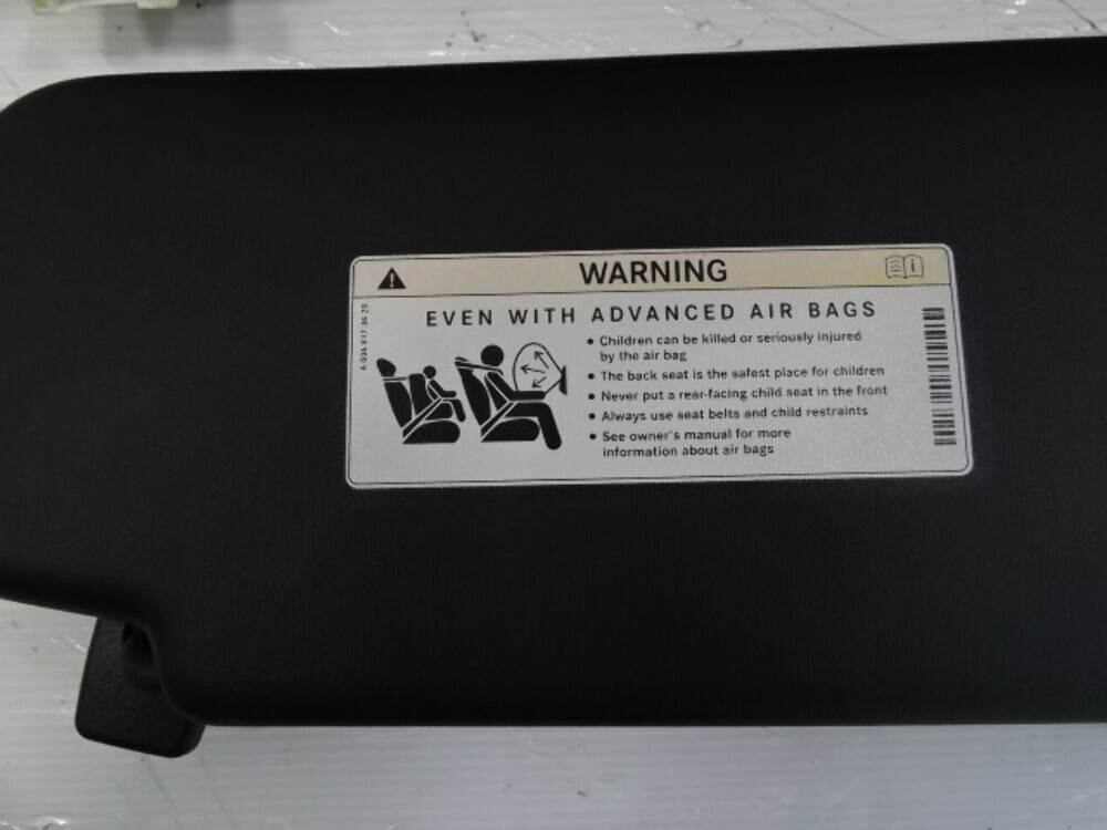 2018 Mercedes W205 C63 Sedan sun visor set, left / right black