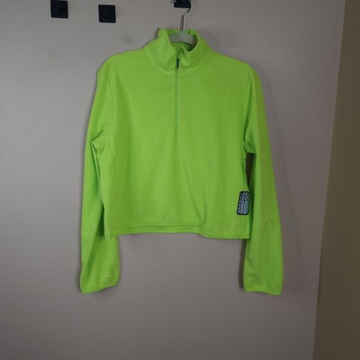 Rains Fleece W Half Zip in Digital Lime Size M