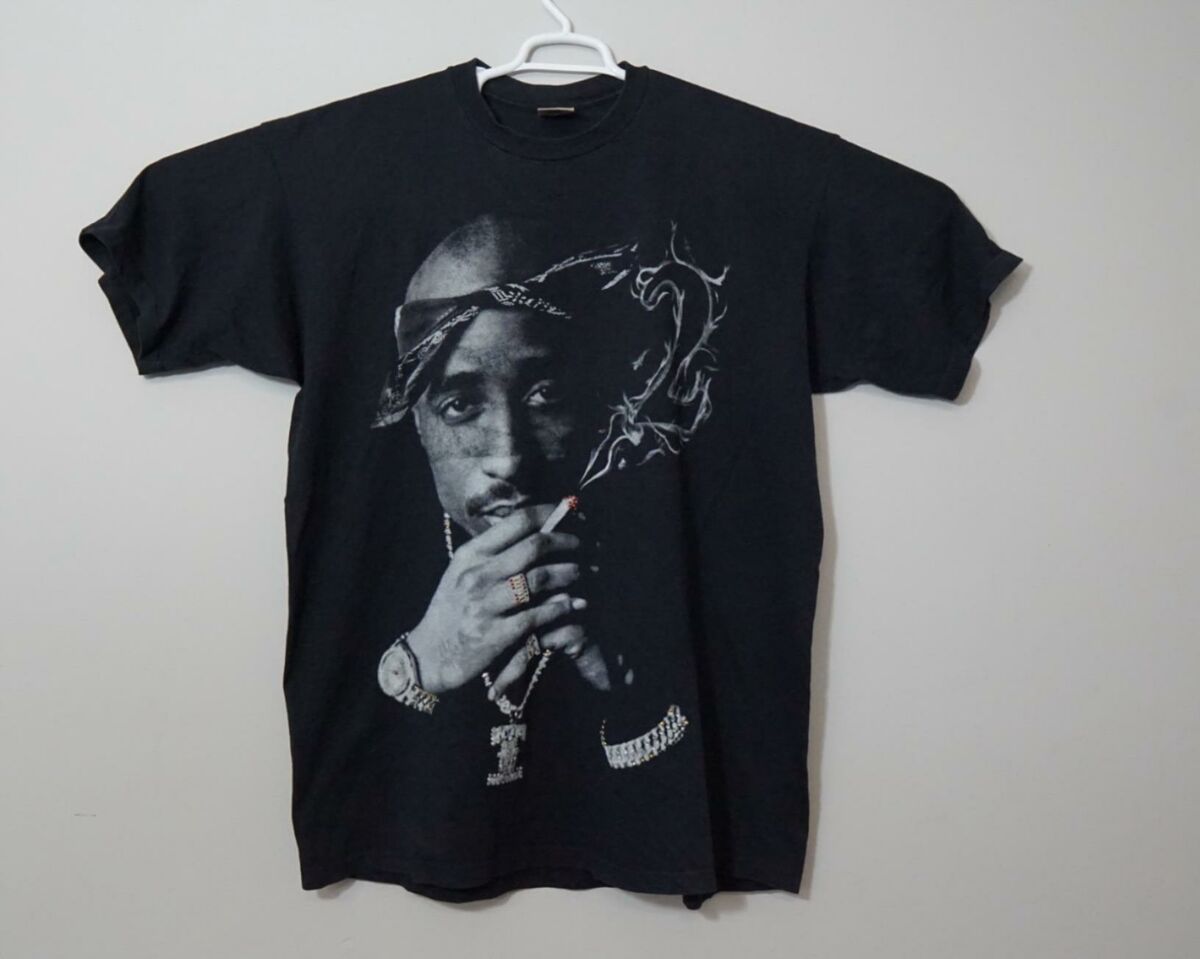 Vintage T-Shirt Tupac Shakur Hip-Hop USA Pro Max Black Mens Vintage T-Shirt Tupac Shakur Hip-Hop USA Pro Max Black Mens