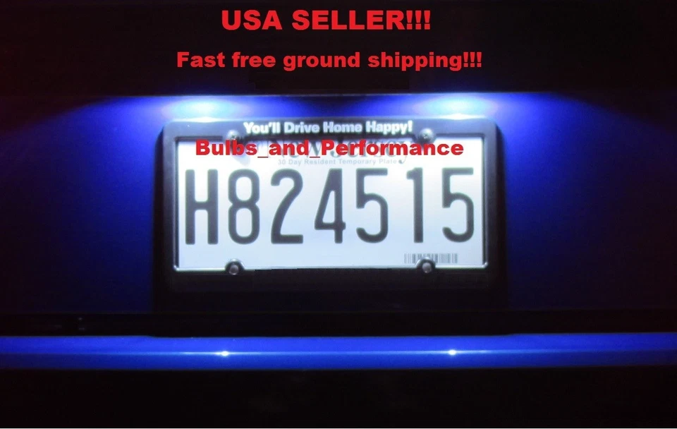 WHITE 6000K LED LICENSE PLATE LIGHTS LAMPS for 2016 - 2023 NISSAN MAXIMA - Image 2 of 4